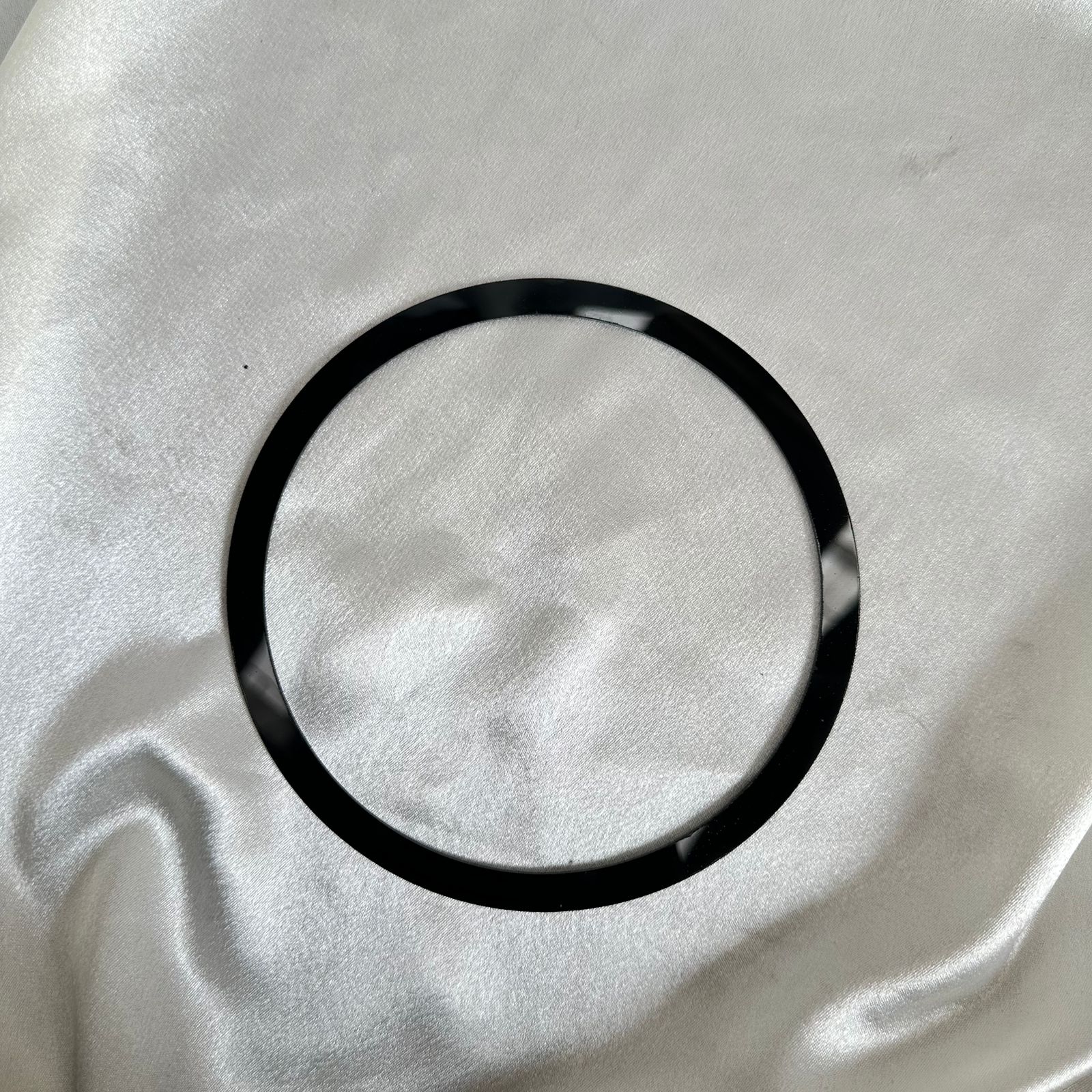 Black acrylic border ring 17 cms