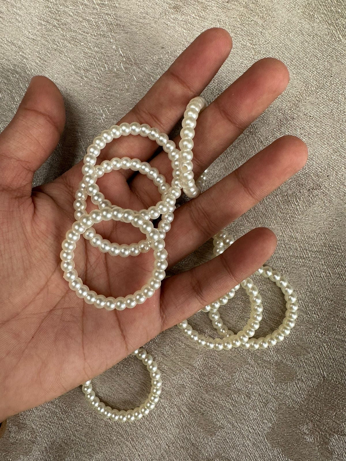Pearl ring (10 pcs)