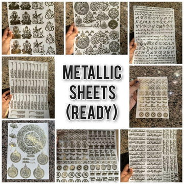 Metallic sheet A4