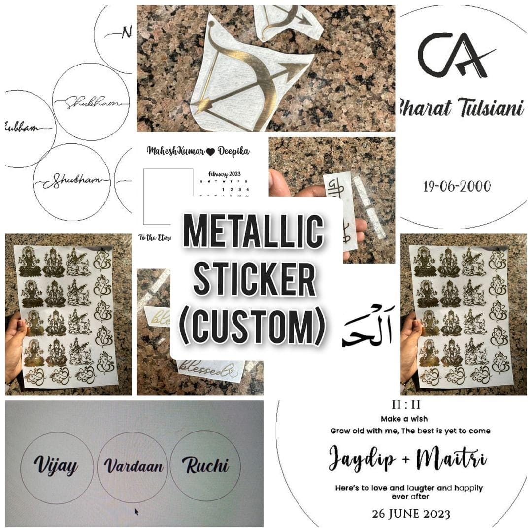 Metallic Sticker custom