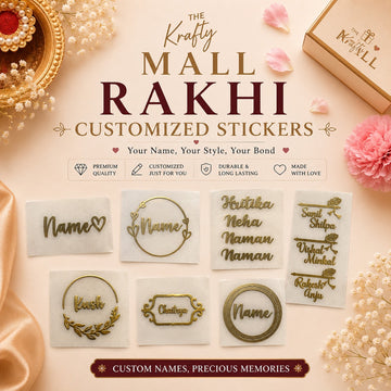rakhi customized sticker