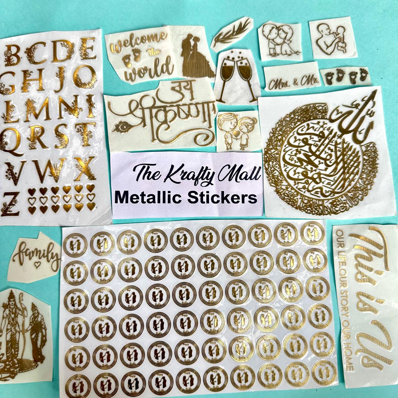 Metallic Sticker Vs Normal Sticker Metallic Stickers