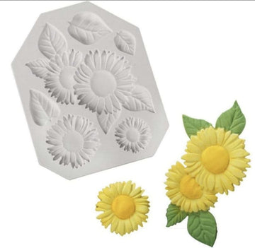 Multi cavity sunflower candle mould
