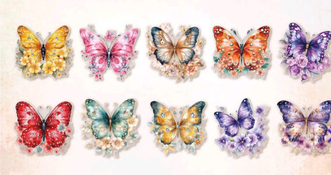 Butterfly sticker 001