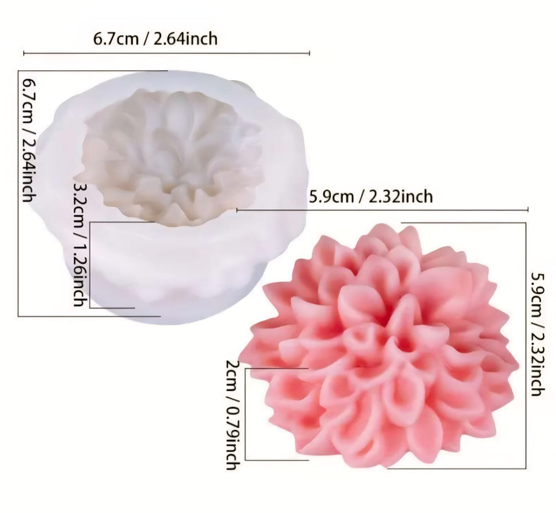Flower layer candle mould