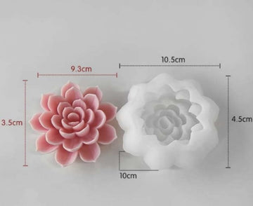 Designer lotus flower candle mould