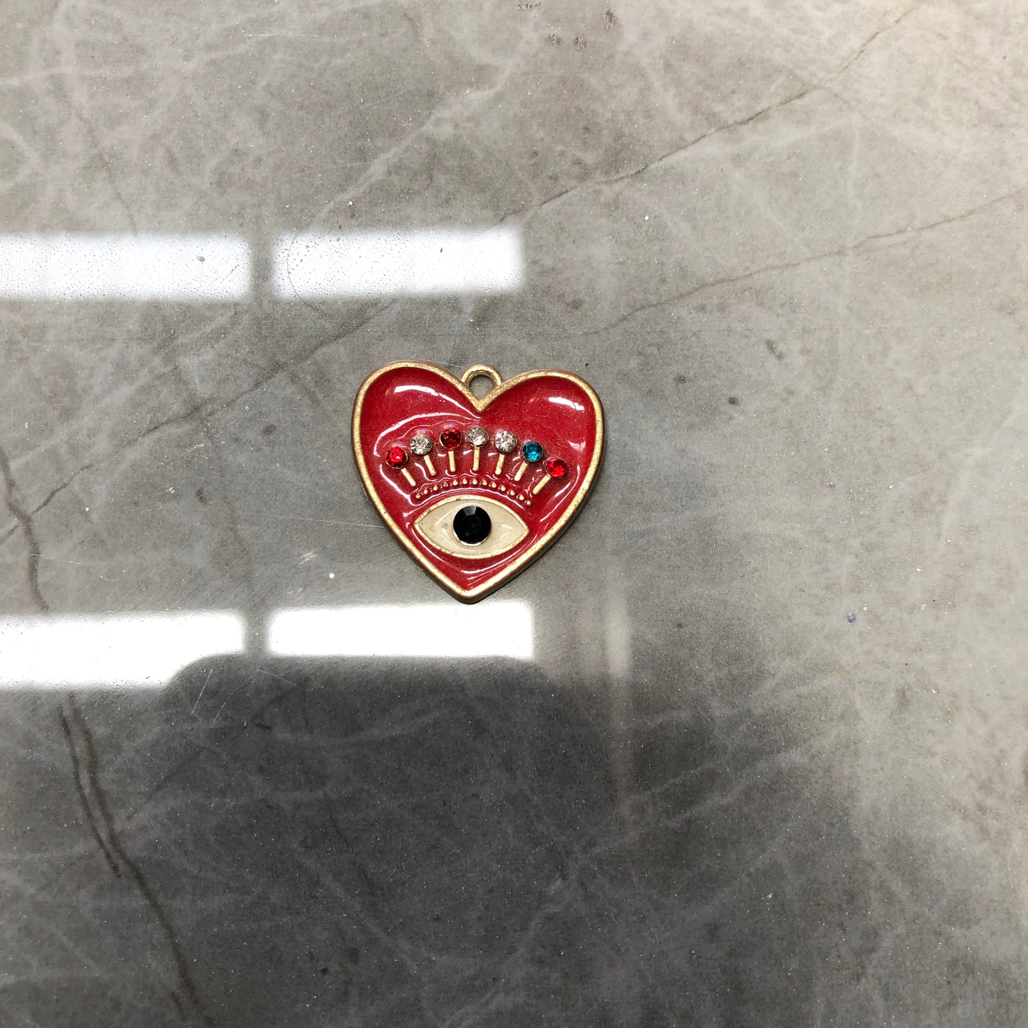 Red heart Charms