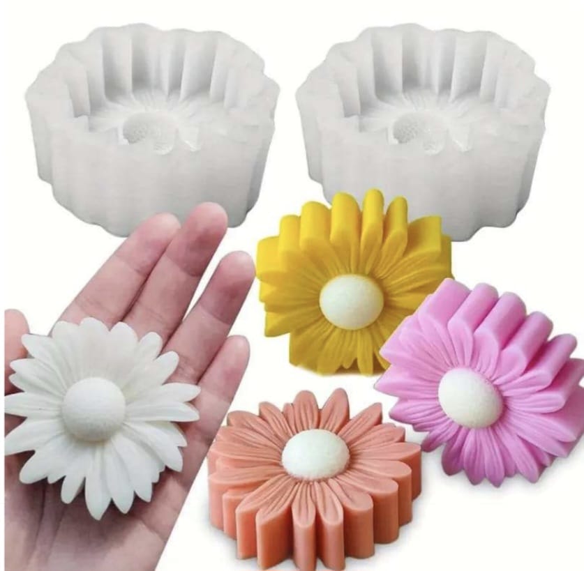 Flower daisy sunflower candle mould