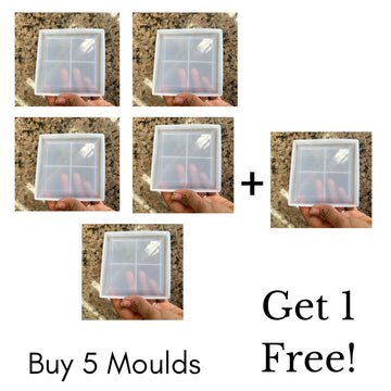 Square boundary coaster mould (5 pc)