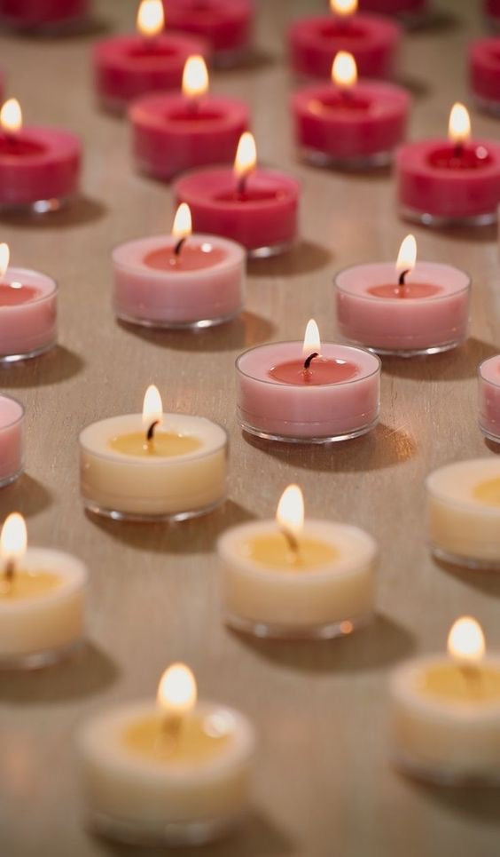 Polycup round  for candle