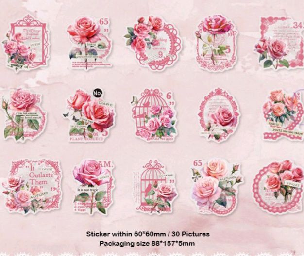 Flower sticker 001