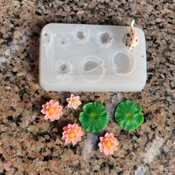 Lotus pond  candle mould