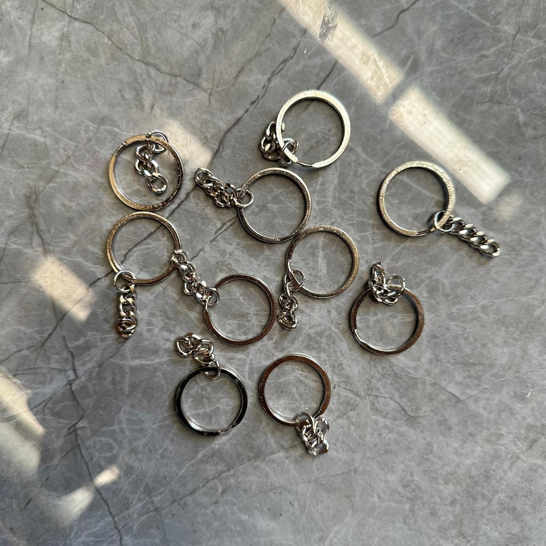 Keychain ring silver 1 pc