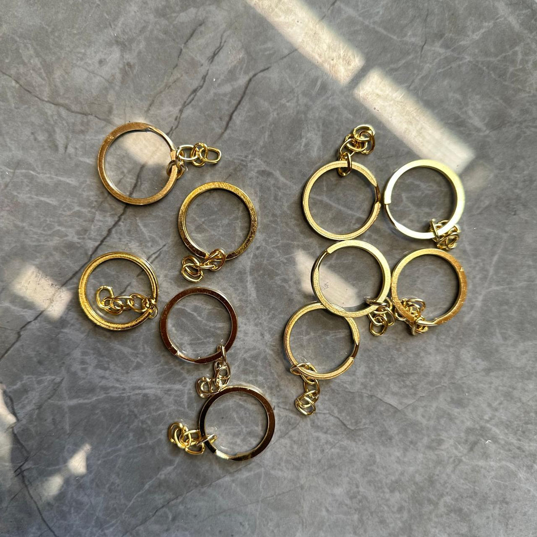 Keychain ring gold 1pc