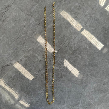 Gold chain for bracelet and hanging