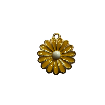 Yellow daisy charm