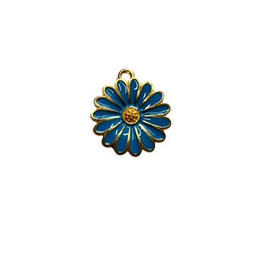 Blue daisy charm