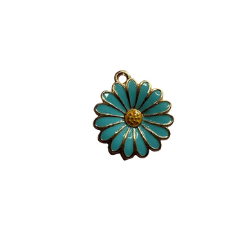 Light blue daisy charm