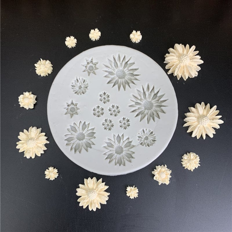 13 cavity 3d flower mould