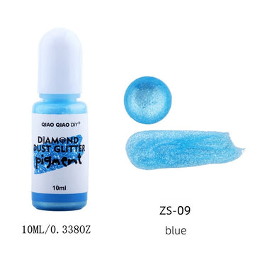 Diamond dust glitter pigment blue