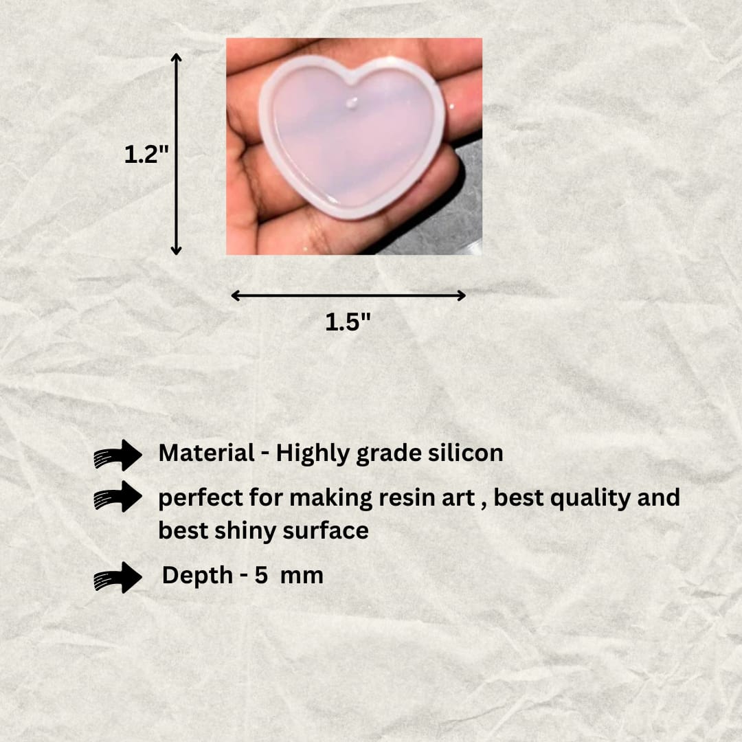 Small heart keychain mould