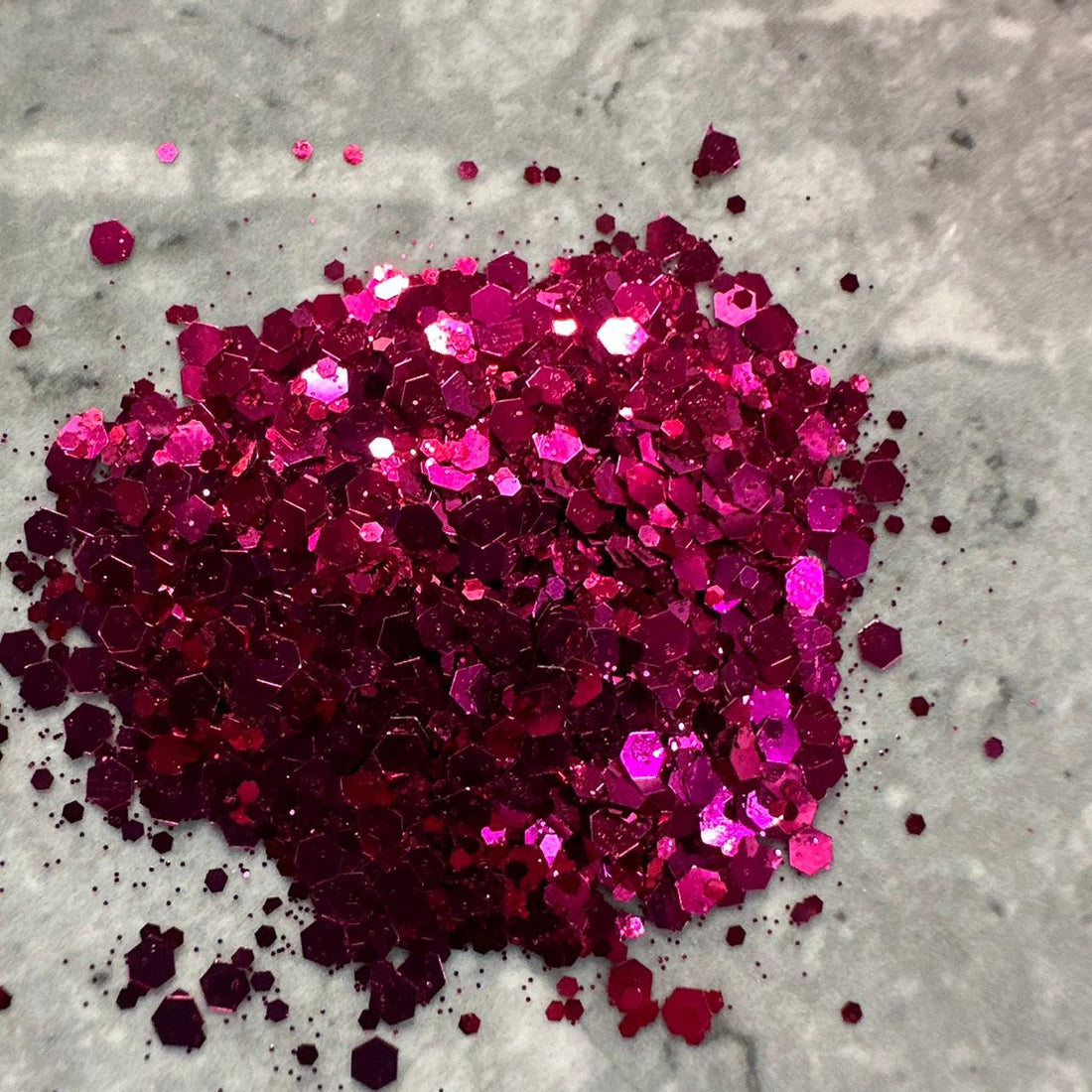 Dark pink chunks small