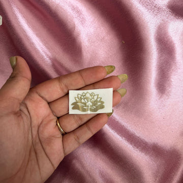 Lotus metal sticker 002