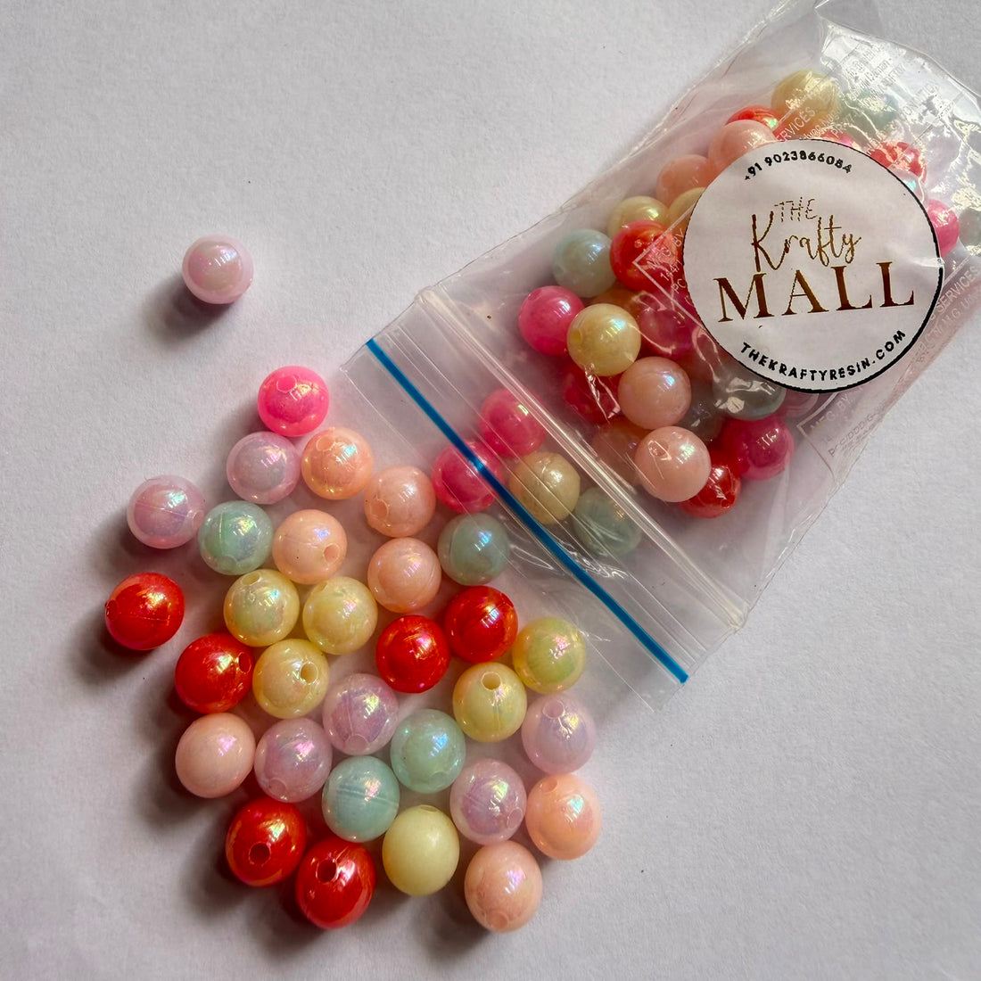 Pastel multi rakhi beads