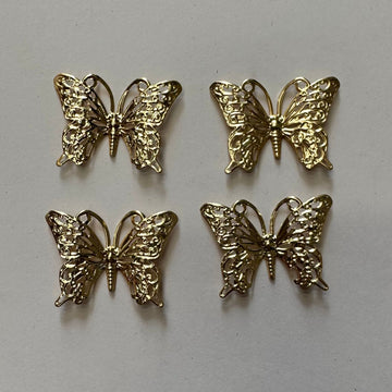 Metal butterfly set of 4