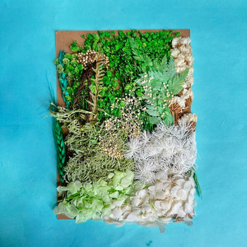 Dry flower pack green theme
