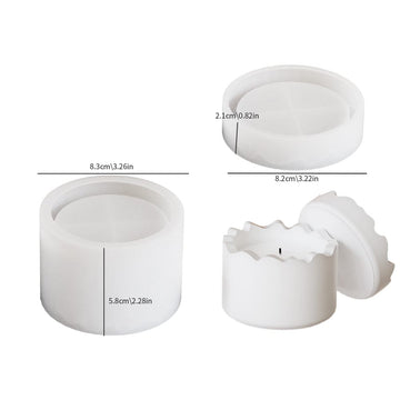 Round candle & storage jar mould