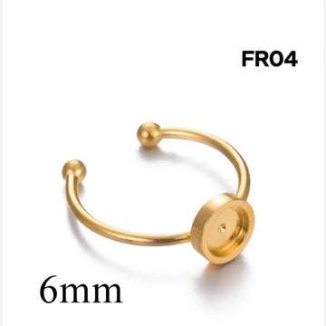 Bezel ring gold round