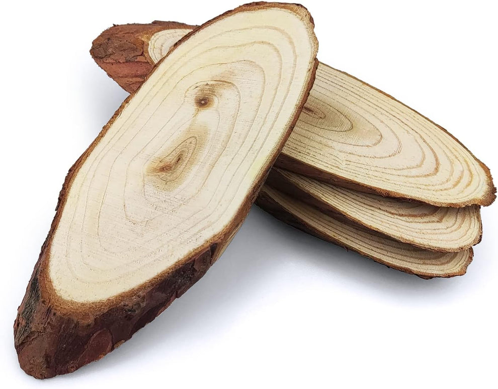 Oval Natural wood base