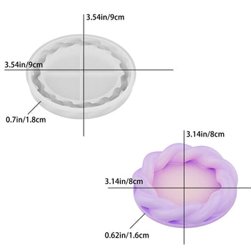 Small Round Twisted Plate Tray Mould