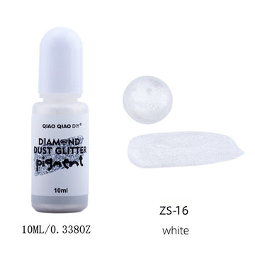 Diamond dust glitter pigment white