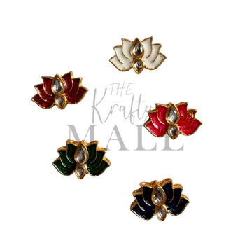 Lotus kundan charm 007