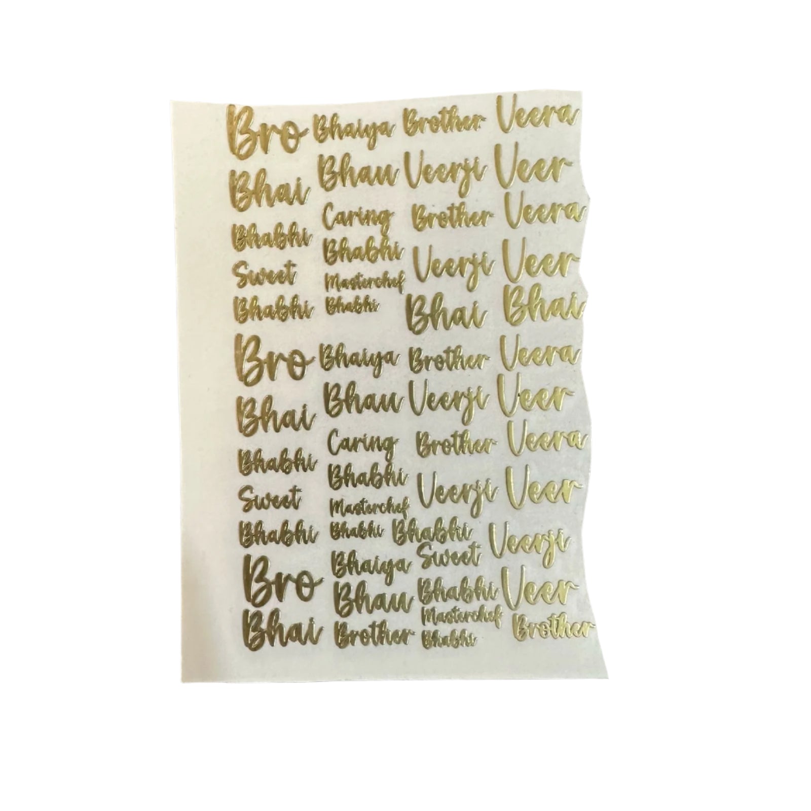 Rakhi metal sticker A7 A