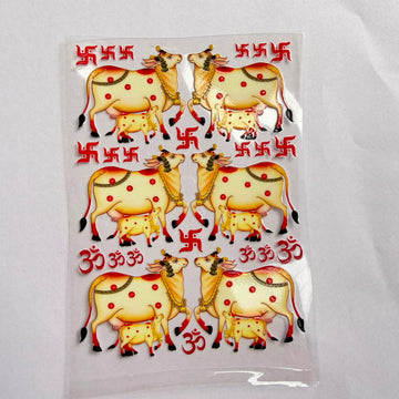Cow peel off sticker 002