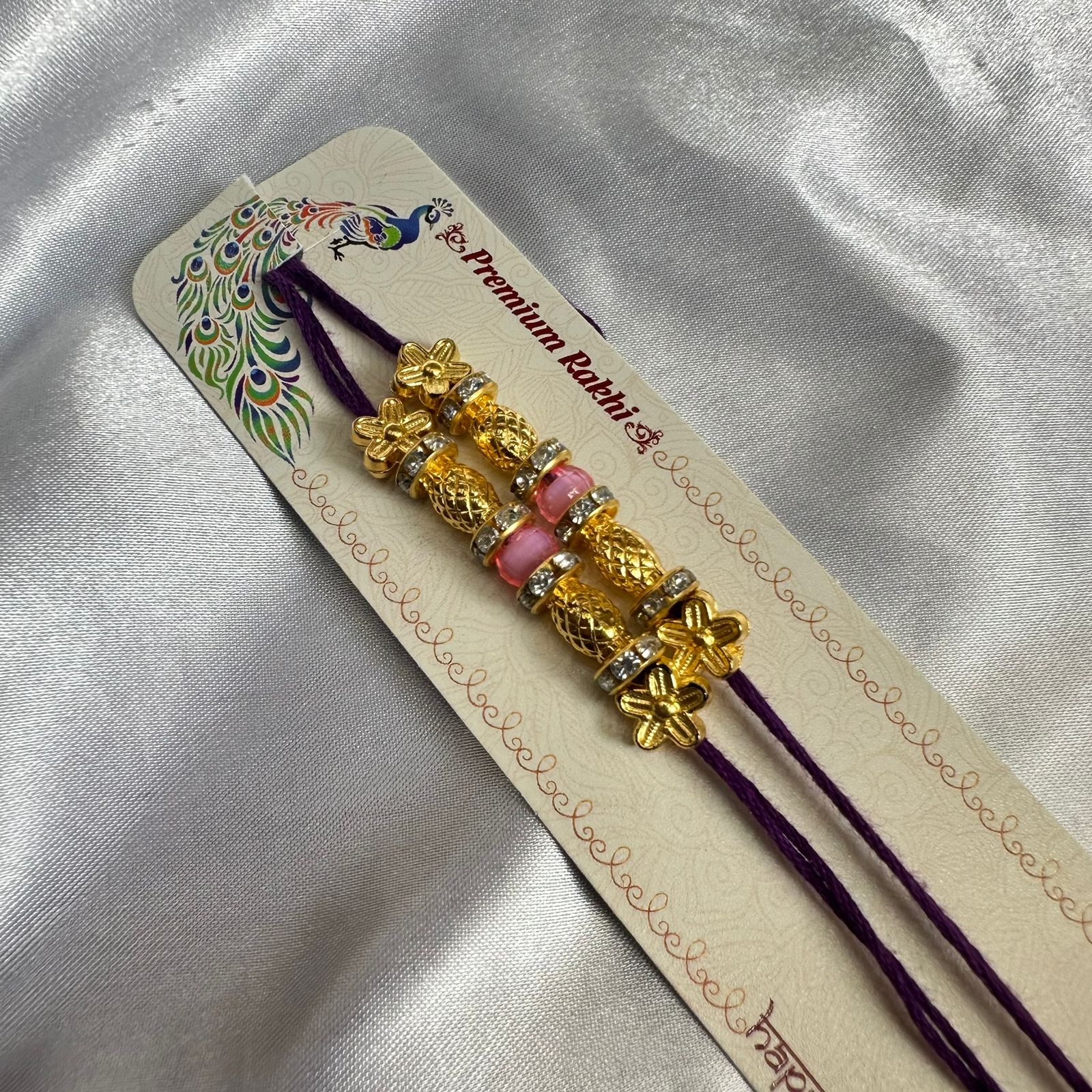 Ready Rakhi thread purple