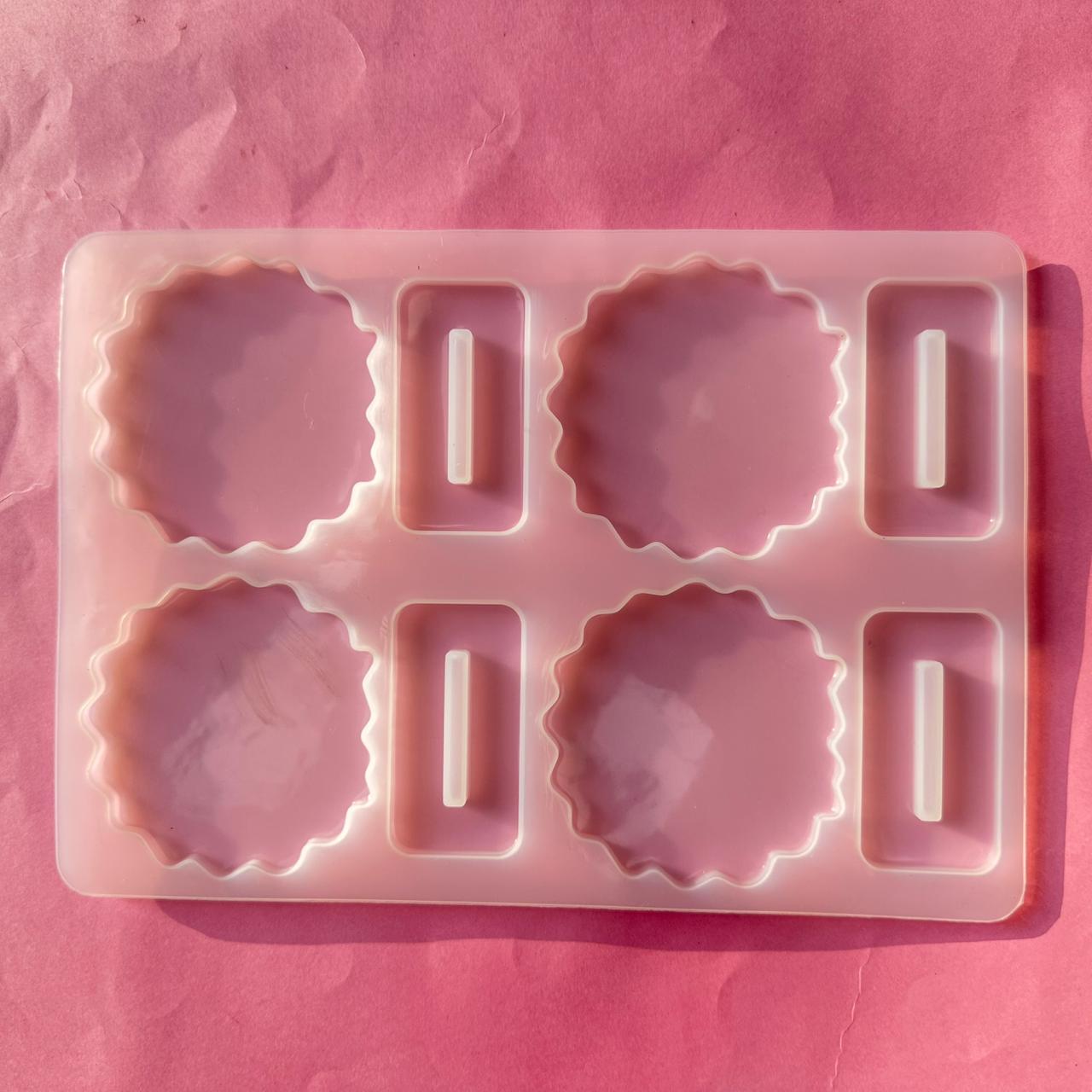 4 cavity big dashboard agate mould