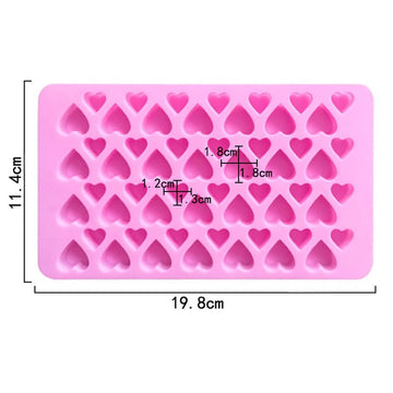 55 cavity heart mould