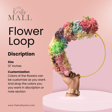 Decorative flower loop