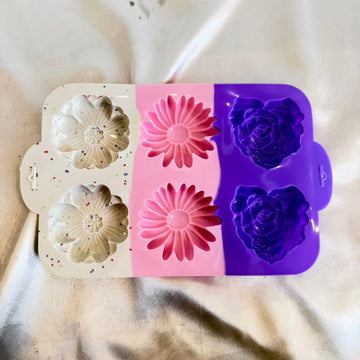 6 cavity Flower mould