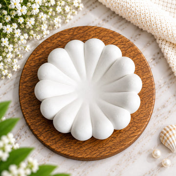 Bubble border round bowl concrete