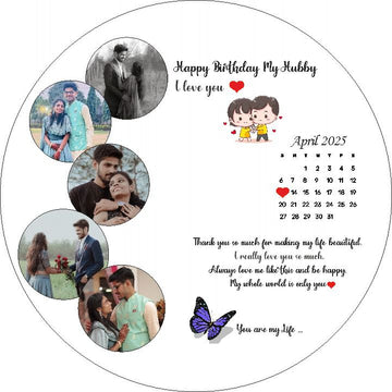 Couple name with calender 002