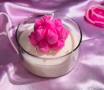 Tulip candle round bowl