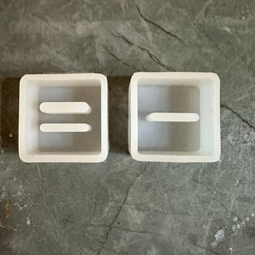 Ring holder mould square set of 2