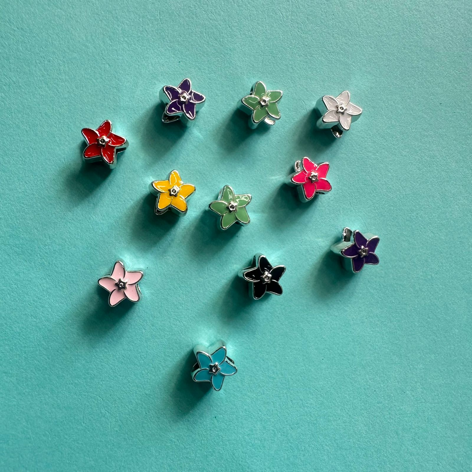 Rakhi bracelet flower charms 001