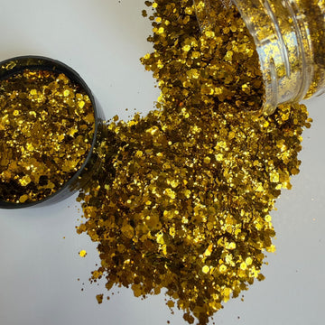 Golden Dusty chunks glitters
