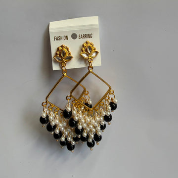 Chandbali jumkha base black